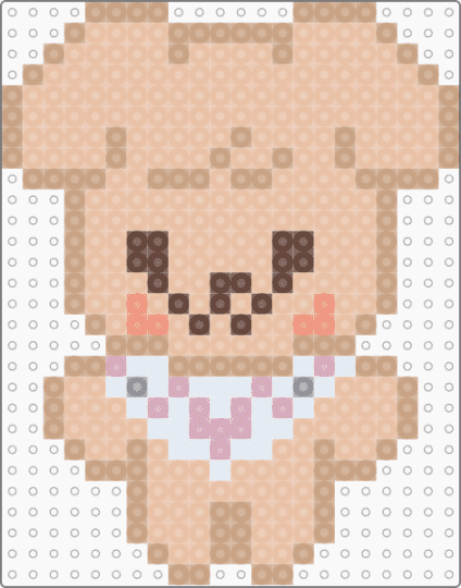 mini puppym - beige,cotddogs,skz,stray kids,skzoo,brown,white