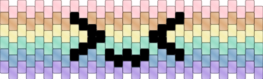 rainbow >w< cuff !!! - teal,orange,colorful,rainbow,black,clear
