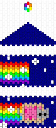 nyan cat wallet!!! - purple