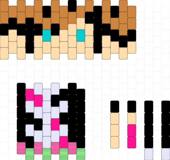 scene doll !!! - orange,beige,scene,black,pink,green,white