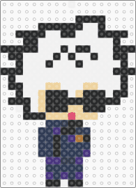 gojo - satoru gojo,jujutsu kaisen,anime,character,chibi,purple,white