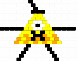 Bill Cipher - orange, yellow