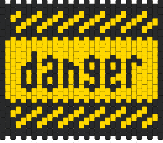 danger bag (bigger) - black,yellow
