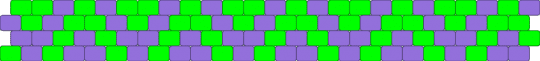 purple and green zigzag - green,purple,zigzag,peyote