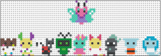 cool - pink,green,purple,light blue,colorful