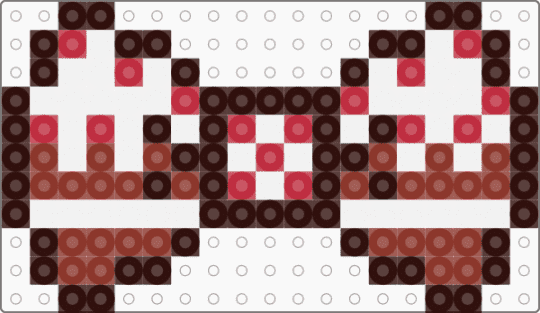 Red Velvet Cake Bow - red,brown
