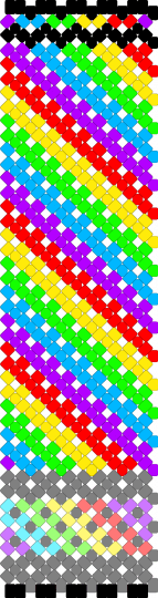 Kandi Stick - red,green,purple,colorful