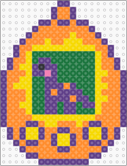 Dinosaur Tamagotchi - cute, dino, dinosaur, nature, orange, purple, tamagotchi