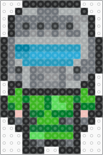 Chibi Doomguy 3 - gray,green