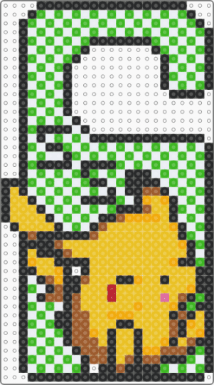 Pikachu hanger - pikachu,door hanger,sleepy,pokemon,cute,hanger,anime,cartoon,video game,gaming,yellow,green