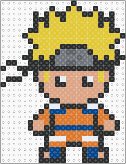 Chibi Naruto 2 - beige,yellow