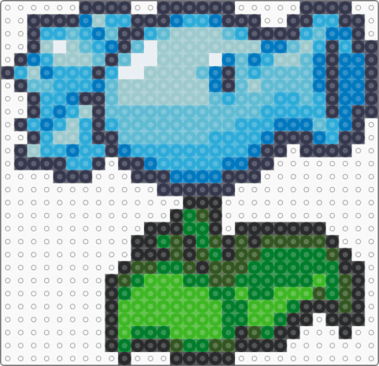 Snowpea - purple,light blue,green