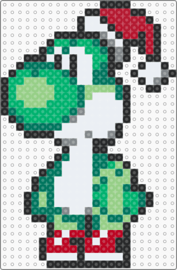 Christmas Yoshi - teal,green