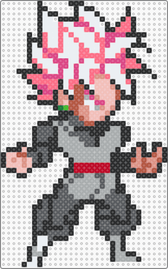 Goku Black - red,gray