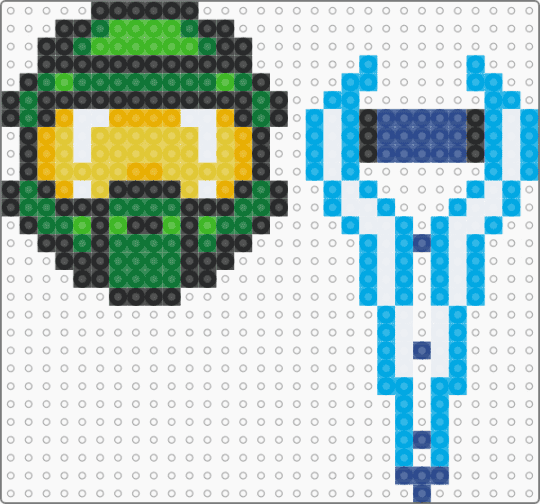 Master Chief 2 - green,light blue