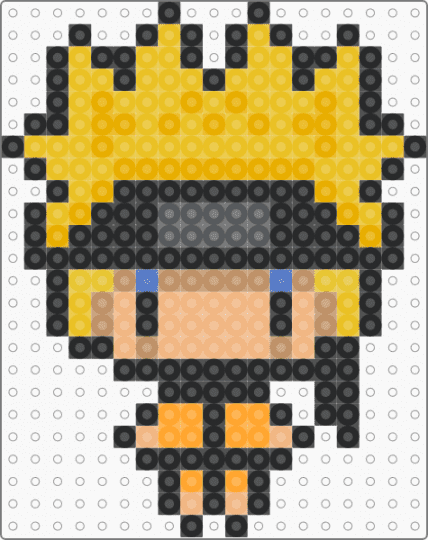 Chibi Naruto - naruto,anime,manga,character,black,beige,orange,yellow