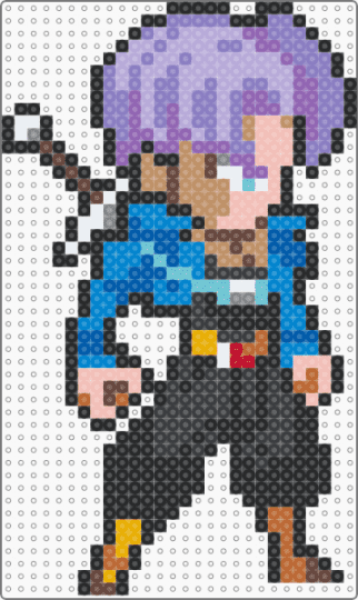 Future Trunks - black,pink,beige,colorful