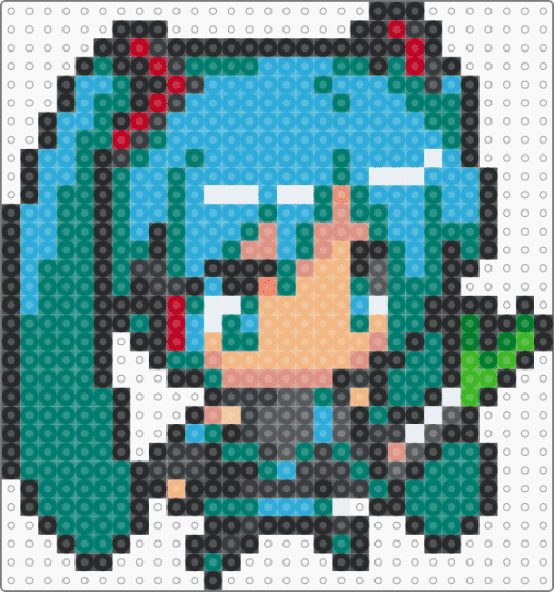 Hatsune Miku - teal,light blue
