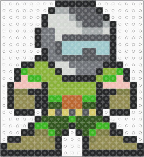 Mini Doomboy - green,gold,gray