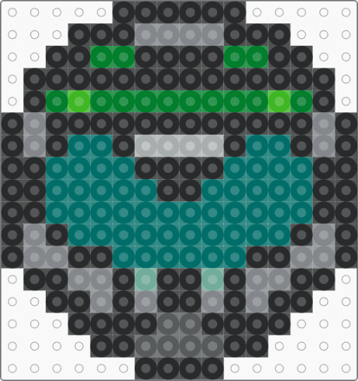 Doomboy's Helmet - teal,gray