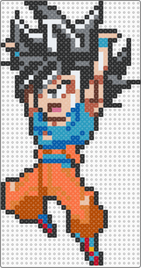 Goku - black,beige,light blue,orange,colorful