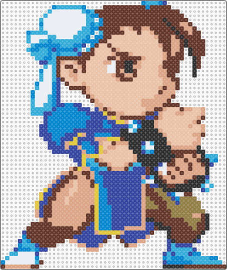 Chun-Li (6) - purple,brown,beige