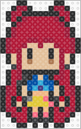 Chibi Mira - beige,red
