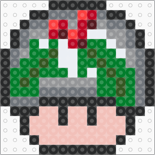 Mistletoe Mushroom - gray,green,beige