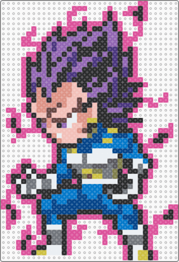 Vegeta Ultra Ego - pink,blue,beige