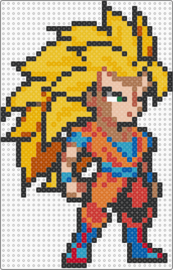 Goku SSJ3 - orange,red,yellow