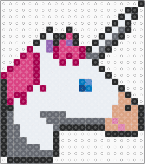 Unicorn - white,pink,gray