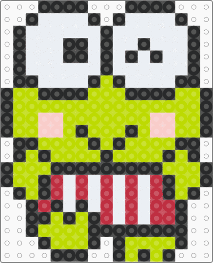 ko - kuroppi,sanrio,frog,kawaii,animal,character,green