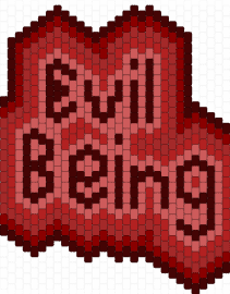evil being - brown,red