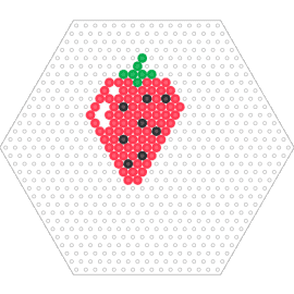 strawberry - strawberry,fruit,food,hexagon,red