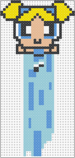 PPG Bubbles bookmark - light blue, power puff girls