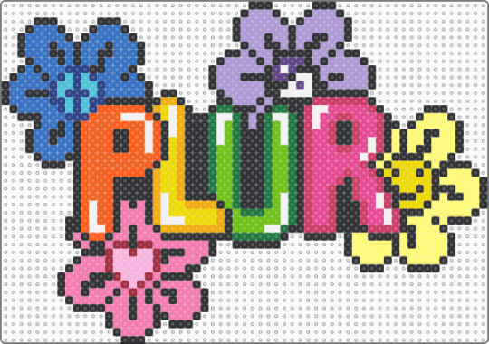 PLUR and Flowers - plur,flowers,party,music,festival,nature,pink,orange,yellow,colorful