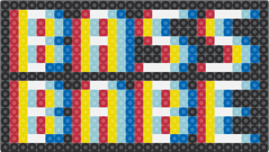 Bass Babe Trippy - red,yellow,light blue