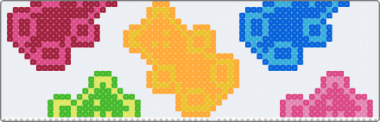 Gummy Bear Bookmark - white,orange,blue,red,colorful