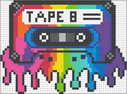 Tape B melting cassette - pink,red,blue,purple