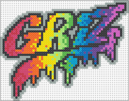 Rainbow Griz melting - griz,dj,edm,drippy,melty,music,orange,green,colorful