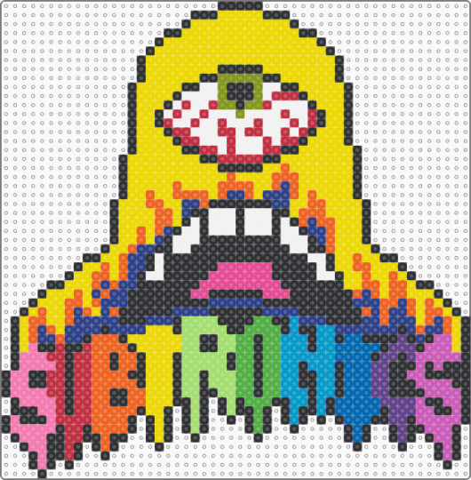 Subtronics Flammin Subby - subtronics,drippy,cyclops,dj,music,edm,psychedelic,pink,orange,yellow,blue
