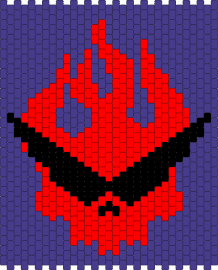 Gurren Lagann | Team Gurren Logo/Sign - team guren,naruto,skull,cool,fire,red,purple