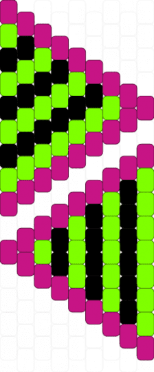 Scene/scenecore cat ears - green,pink
