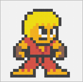 Ken - ken,street fighter,arcade,video game,character,capcom,red,yellow