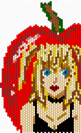 Miss death note - red,yellow,beige,death note,misa