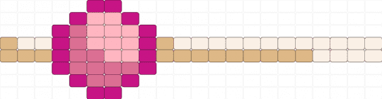 Candy kandi - pink,beige,candy