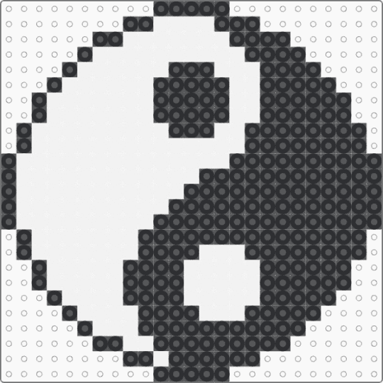 ☯️ Yin & yang ☯️ - black,white,cotdzen