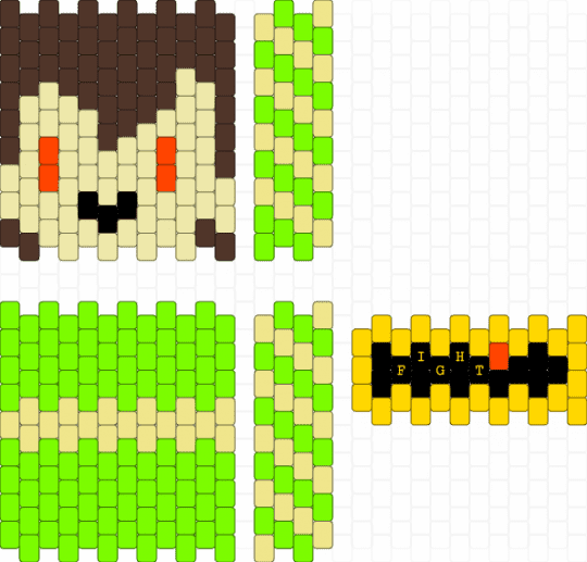 Small Chara bag holder thing - chara, frisk, green, undertale, video game, yellow