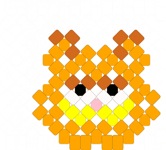 😺 Garfield flat x base charm 😺 - orange