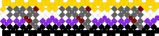 🔫 asexual gun cuff 🔫 - yellow,gray,purple
